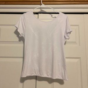 White Backless Shirt